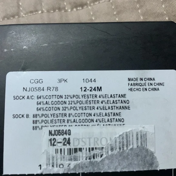 Nike Jordan Watercolor Remix Gripper 3 Pack Ankle Socks Size 12-24 Months - Picture 4 of 4